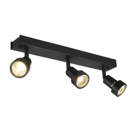 PURI, applique et plafonnier intérieur, triple, noir mat, GU10/QPAR51, 3x 50W max