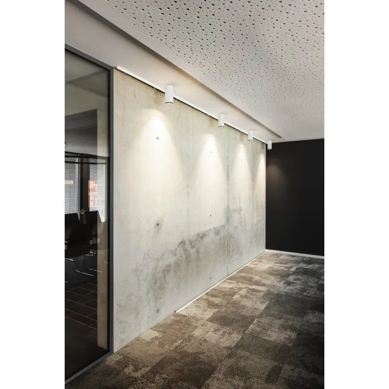 NUMINOS® L, plafonnier intérieur, 36 deg , blanc/noir, LED, 28W, 3000K, variable Dali