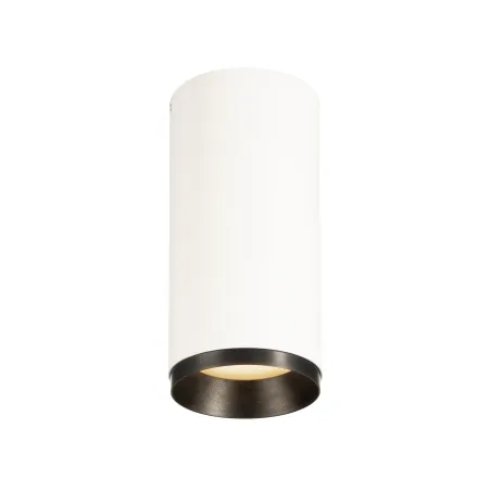NUMINOS® M, plafonnier intérieur, 24 deg , blanc/noir, LED, 20W, 3000K, variable Dali
