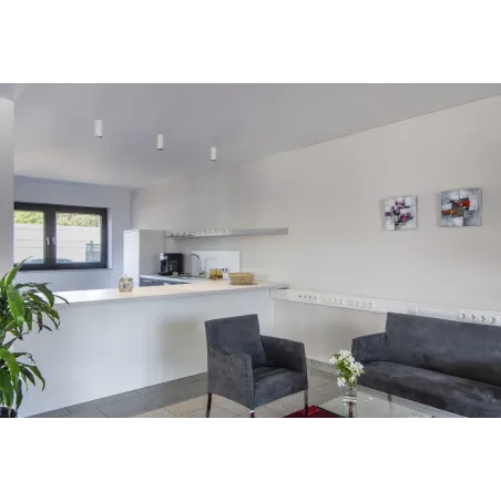 NUMINOS® M, plafonnier intérieur, 36 deg , blanc/noir, LED, 20W, 2700K, variable Dali