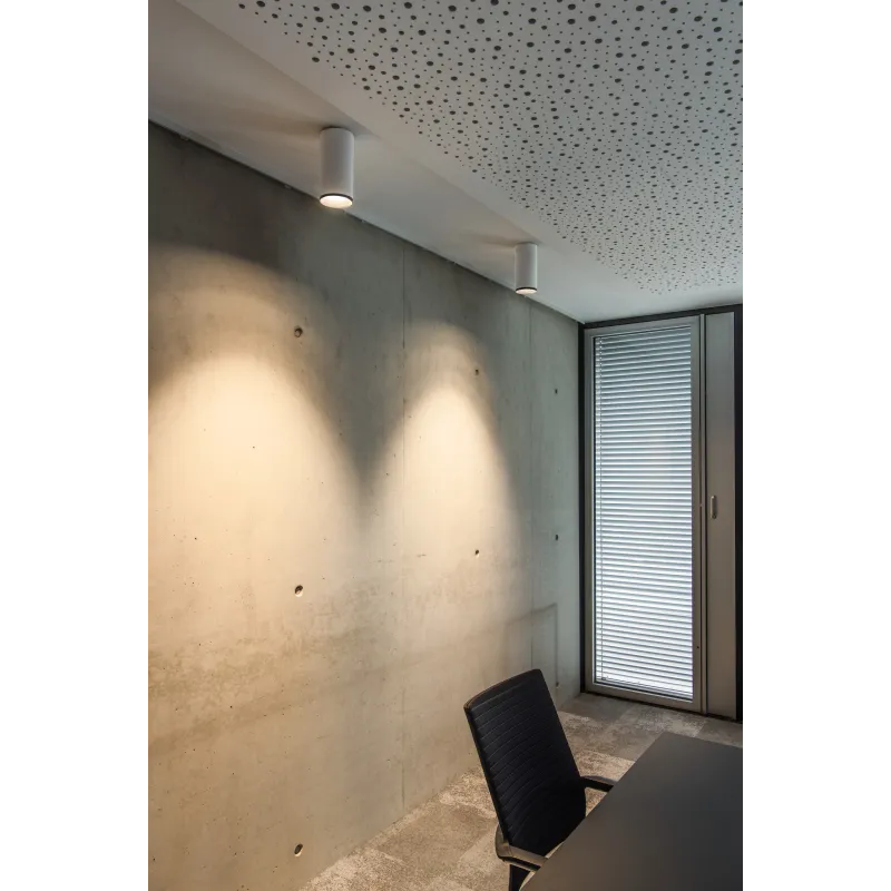 NUMINOS® M, plafonnier intérieur, 36 deg , blanc/noir, LED, 20W, 3000K, variable Dali