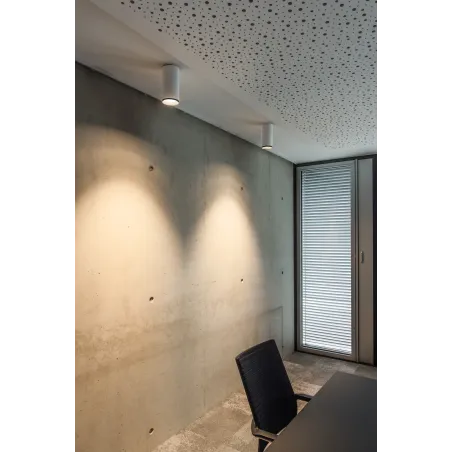 NUMINOS® M, plafonnier intérieur, 36 deg , blanc/noir, LED, 20W, 3000K, variable Dali