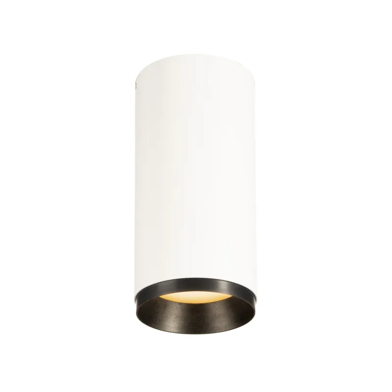NUMINOS® M, plafonnier intérieur, 60 deg , blanc/noir, LED, 20W, 2700K, variable Dali