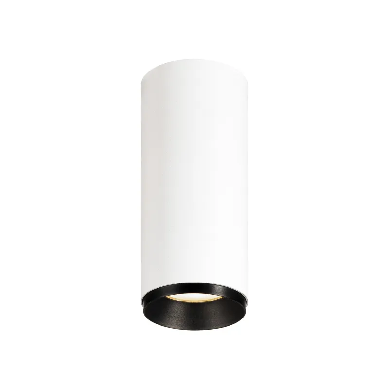 NUMINOS® S, plafonnier intérieur, 24 deg , blanc/noir, LED, 11W, 3000K, variable Dali