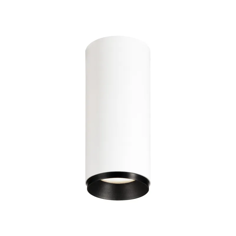 NUMINOS® S, plafonnier intérieur, 24 deg , blanc/noir, LED, 11W, 4000K, variable Dali