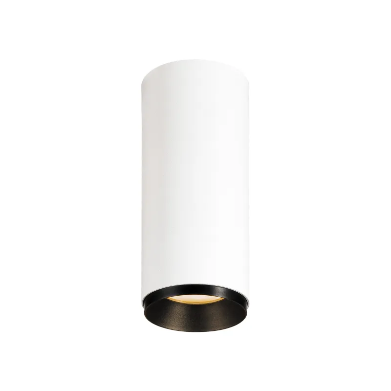 NUMINOS® S, plafonnier intérieur, 60 deg , blanc/noir, LED, 11W, 2700K, variable Dali