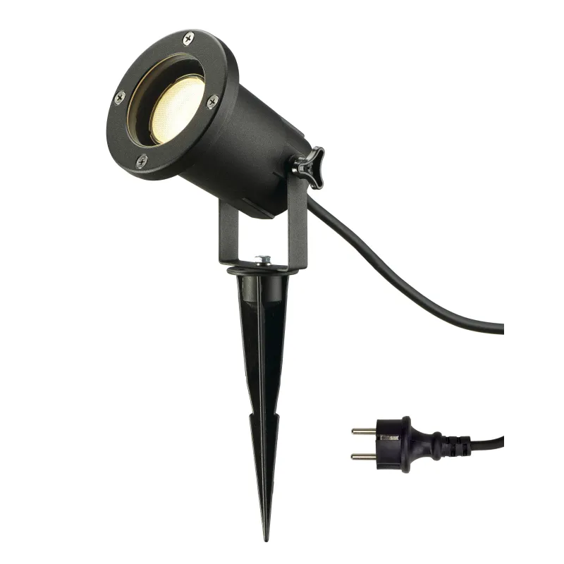 BIG NAUTILUS, projecteur extérieur, rond, noir, GU10/LED GU10 51mm, 11W max, IP65