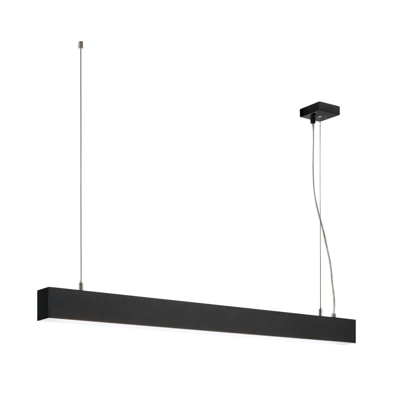 GLENOS, suspension profilée intérieure, 1m, noir, LED, 43W, 4000K, variable 1-10V