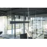 GLENOS, suspension profilée intérieure, 1m, noir, LED, 43W, 4000K, variable 1-10V