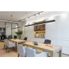 GLENOS, suspension profilée intérieure, 2m, noir, LED, 85W, 3000K, variable 1-10V