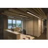 GLENOS, suspension profilée intérieure, 2m, noir, LED, 85W, 4000K, variable 1-10V