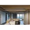 GLENOS, suspension profilée intérieure, 2m, noir, LED, 85W, 4000K, variable 1-10V