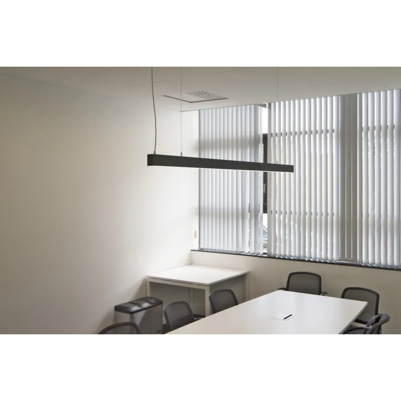 GLENOS, suspension profilée intérieure, 2m, noir, LED, 85W, 4000K, variable 1-10V
