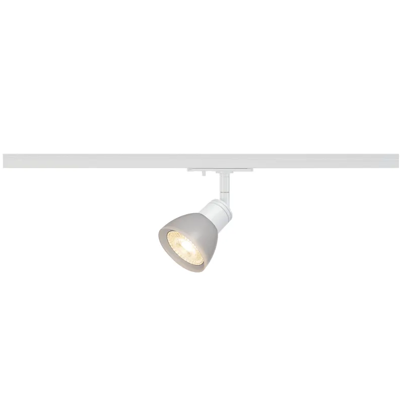PURIA TRACK, spot pour rail 1 allumage intérieur, blanc mat, GU10/QPAR51, 10W max