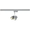 BIMA, spot pour rail 3 allumages intérieur, double, gris, GU10/QPAR51, 2x 50W max