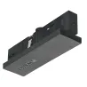 EUTRAC®, alimentation centrale, intérieur, pour rail 3 allumages en saillie, noir