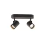 HELIA, applique et plafonnier intérieur, double, noir, LED, 18W, 3000K, variable