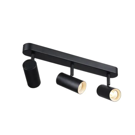 NOBLO, applique et plafonnier intérieur, triple, noir, LED, 24W, 2700K, variable