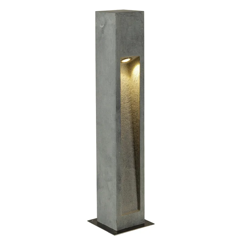 ARROCK STONE 75, borne extérieure, gris, LED, 9W, 3000K, IP55, basalte, inox 304