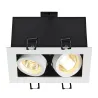 KADUX, encastré de plafond intérieur, double, blanc mat, GU10/QPAR51, 2x 50W max