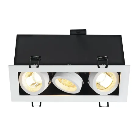 KADUX, encastré de plafond intérieur, triple, blanc mat, GU10/QPAR51, 3x 50W max