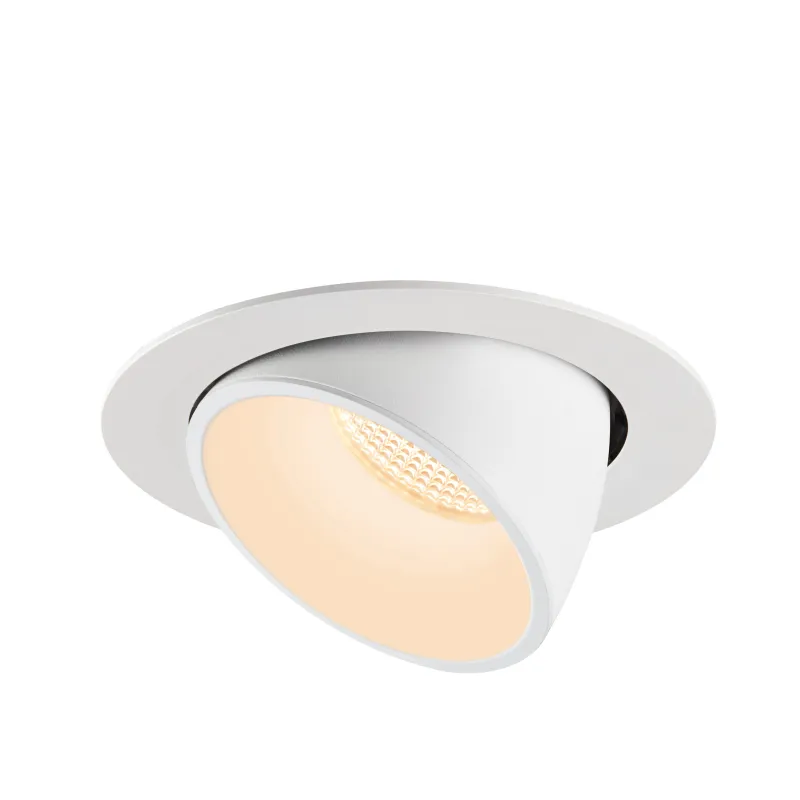NUMINOS® GIMBLE XL, encastré de plafond intérieur, 55 deg , blanc, LED, 37,4W, 2700K