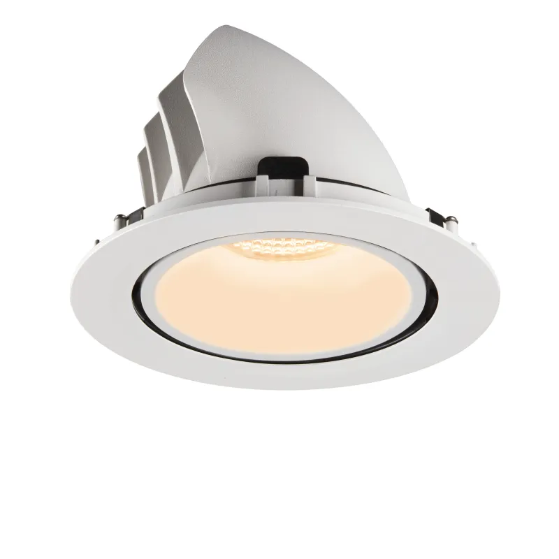 NUMINOS® GIMBLE XL, encastré de plafond intérieur, 55 deg , blanc, LED, 37,4W, 2700K