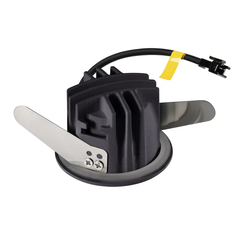 NUMINOS® XS, encastré de plafond intérieur, 20 deg , noir, LED, 7W, 2700K, IP20/IP44