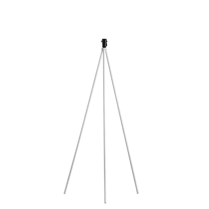 FENDA, lampadaire intérieur, trépied, blanc/chrome, E27, 40W max, sans abat-jour
