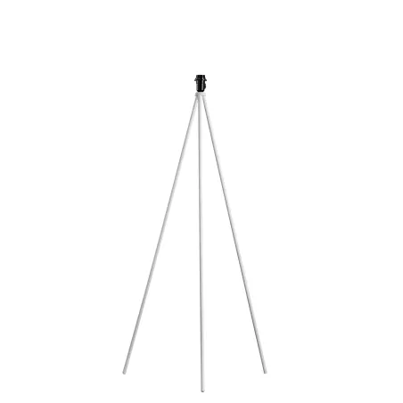 FENDA, lampadaire intérieur, trépied, blanc/chrome, E27, 40W max, sans abat-jour