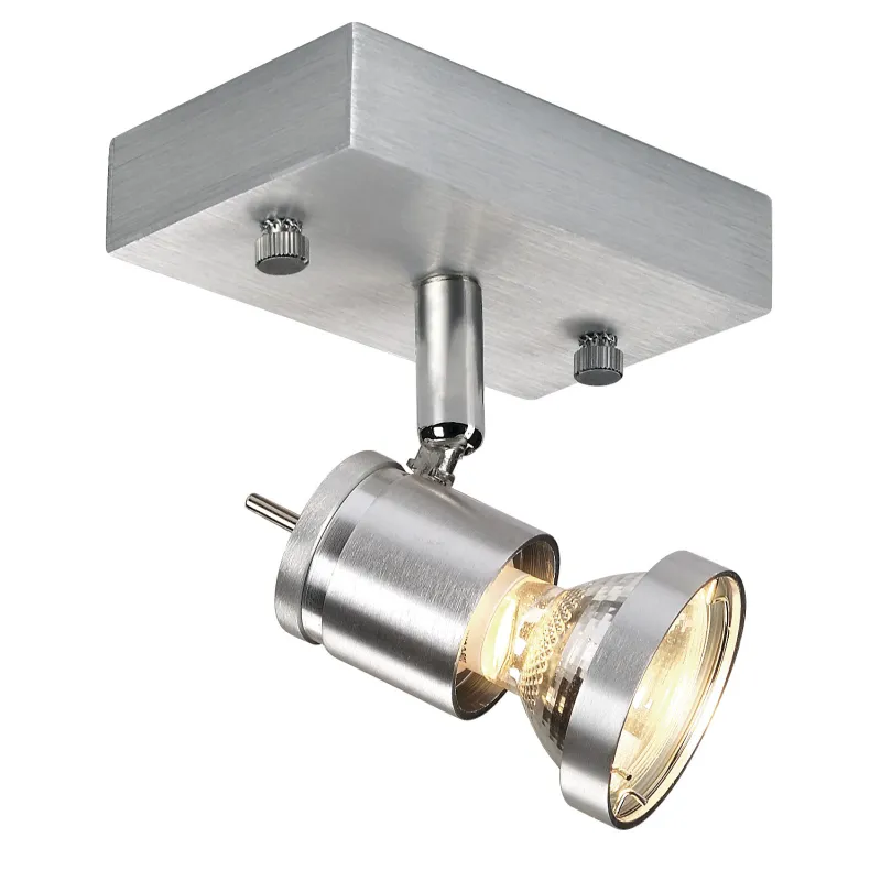 ASTO, applique et plafonnier intérieur, simple, alu brossé, GU10/QPAR51, 75W max