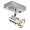 ASTO, applique et plafonnier intérieur, simple, alu brossé, GU10/QPAR51, 75W max