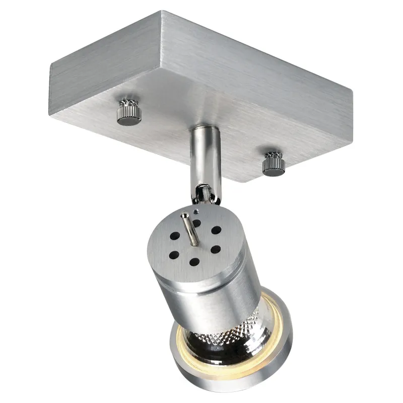 ASTO, applique et plafonnier intérieur, simple, alu brossé, GU10/QPAR51, 75W max