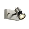 ASTO, applique et plafonnier intérieur, simple, alu brossé, GU10/QPAR51, 75W max