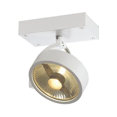 KALU, applique et plafonnier intérieur, simple, blanc mat, GU10/QPAR111, 75W max