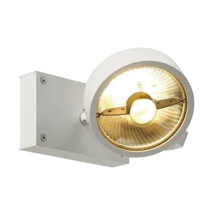 KALU, applique et plafonnier intérieur, simple, blanc mat, GU10/QPAR111, 75W max