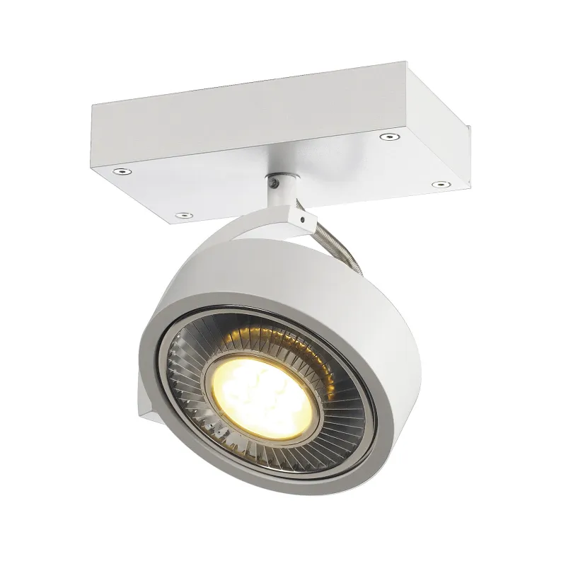 KALU, applique et plafonnier intérieur, simple, blanc mat, GU10/QPAR111, 75W max