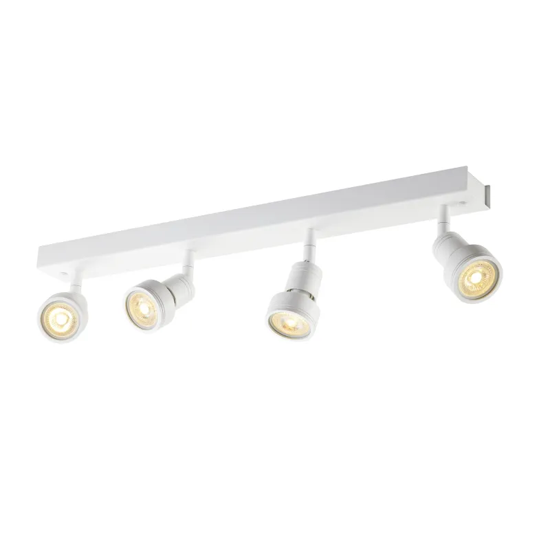 PURI, applique et plafonnier intérieur, quad, blanc mat, GU10/QPAR51, 4x 50W max