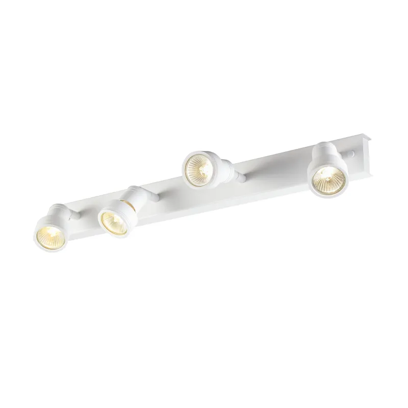 PURI, applique et plafonnier intérieur, quad, blanc mat, GU10/QPAR51, 4x 50W max