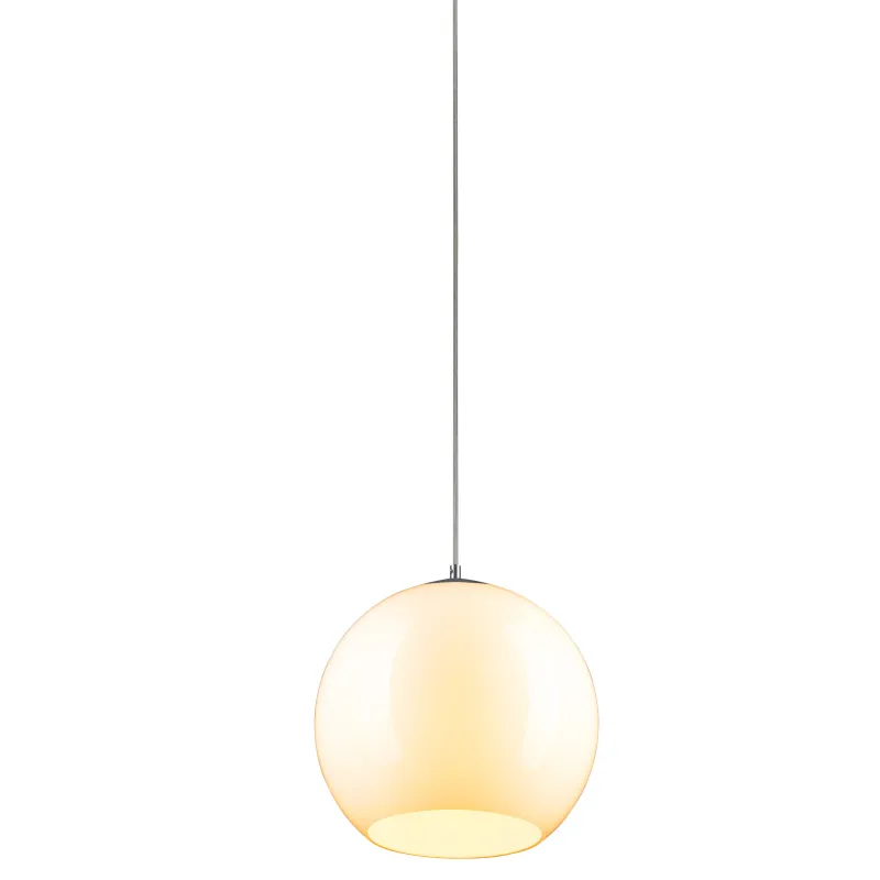 BIG SUN, suspension intérieure, blanc/chrome, E27, 60W max, câble nu sans patère