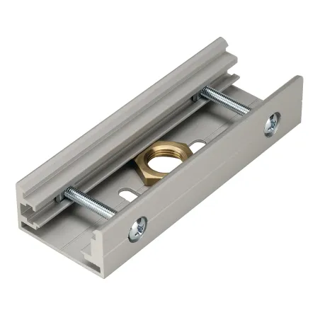 EUTRAC®, connecteur mécanique, intérieur, pour rail 3 allumages en saillie, gris