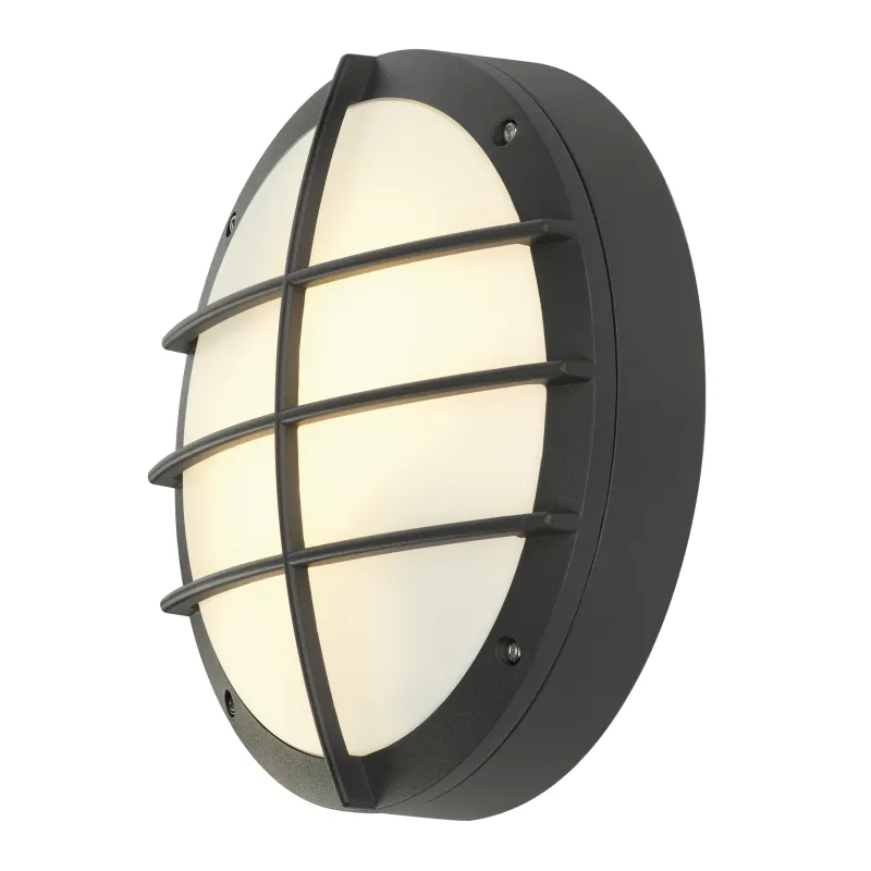 BULAN GRID, applique et plafonnier extérieur, anthracite, E27, 2x 25W max, IP44