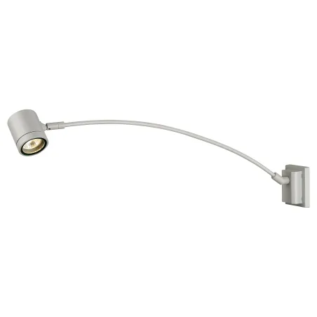 MYRA DISPLAY, spot sur tige extérieur, courbe, gris, GU10/QPAR51, 50W max, IP55