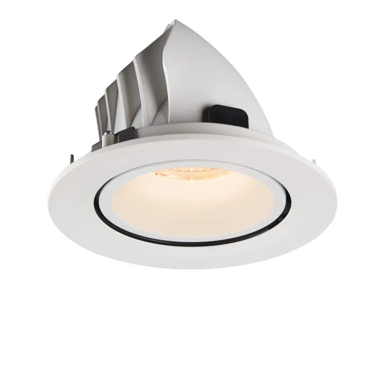 NUMINOS® GIMBLE L, encastré de plafond intérieur, 20 deg , blanc, LED, 25,4W, 2700K