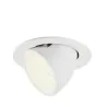 NUMINOS® GIMBLE L, encastré de plafond intérieur, 20 deg , blanc, LED, 25,4W, 4000K