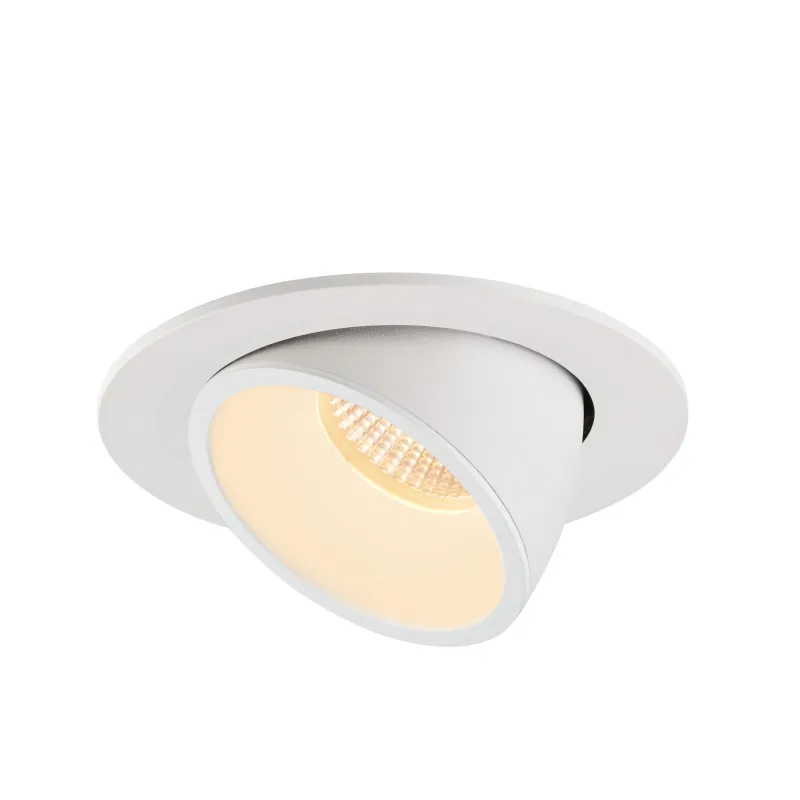 NUMINOS® GIMBLE L, encastré de plafond intérieur, 40 deg , blanc, LED, 25,4W, 3000K