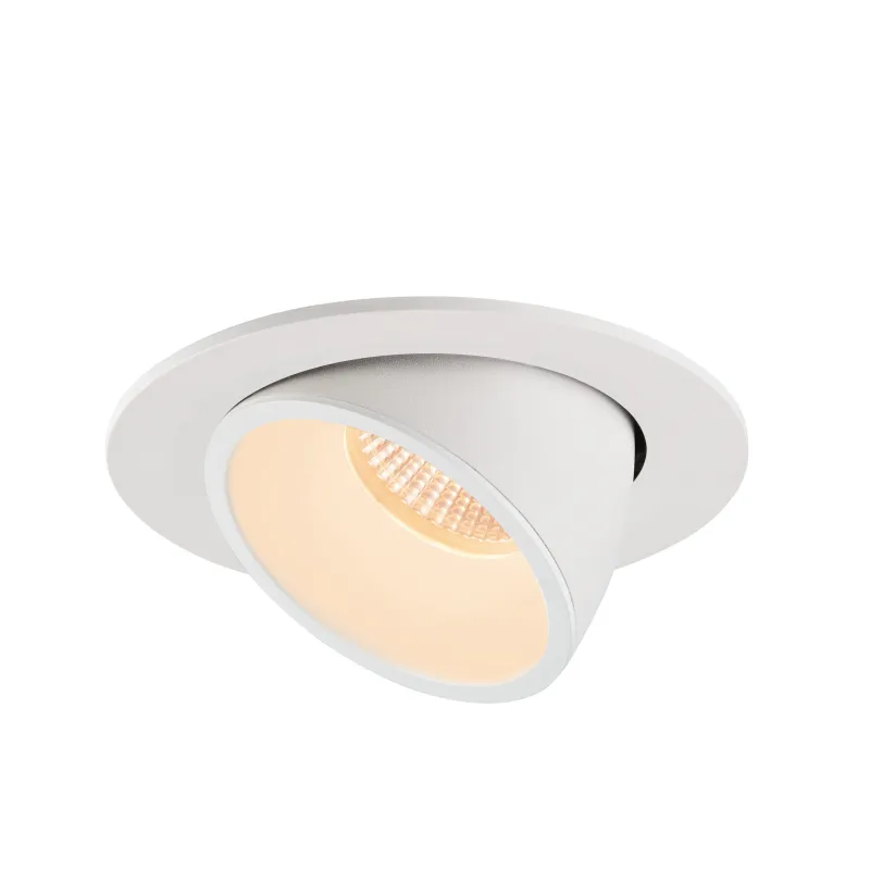 NUMINOS® GIMBLE L, encastré de plafond intérieur, 55 deg , blanc, LED, 25,4W, 2700K