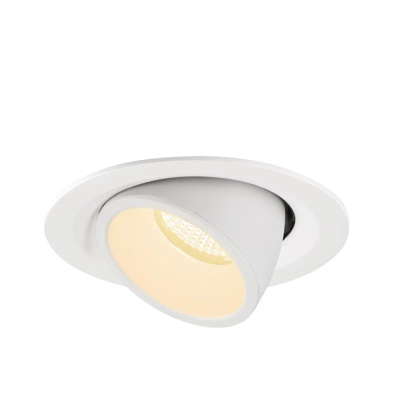 NUMINOS® GIMBLE M, encastré de plafond intérieur, 20 deg , blanc, LED, 17,5W, 3000K