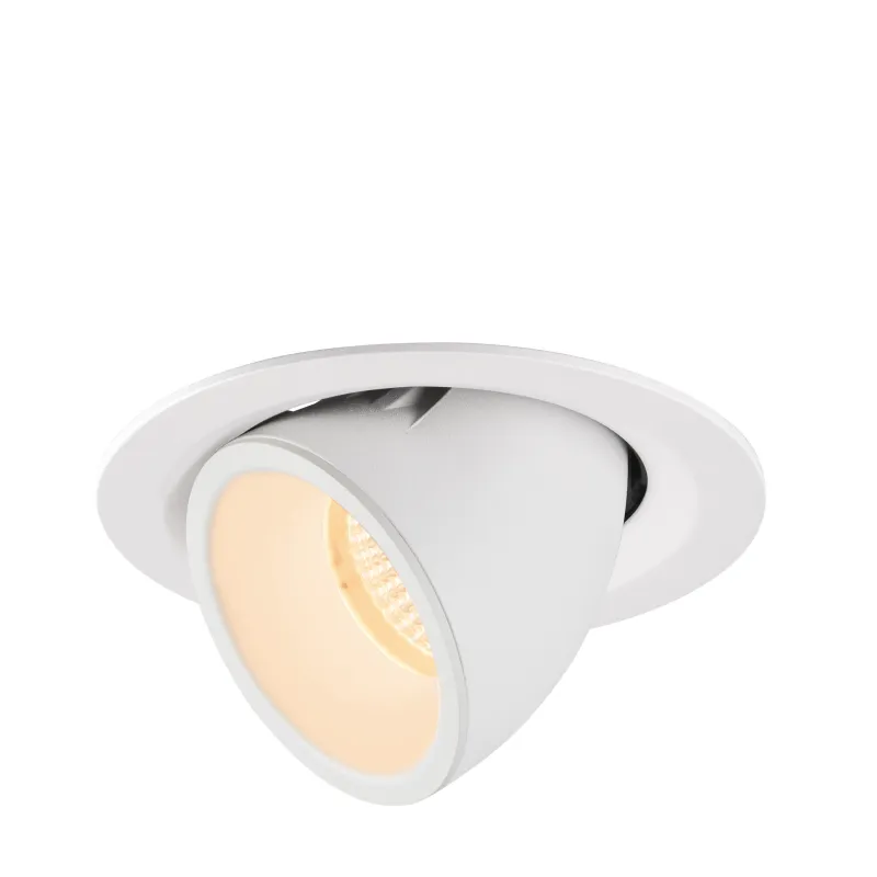 NUMINOS® GIMBLE M, encastré de plafond intérieur, 40 deg , blanc, LED, 17,5W, 2700K