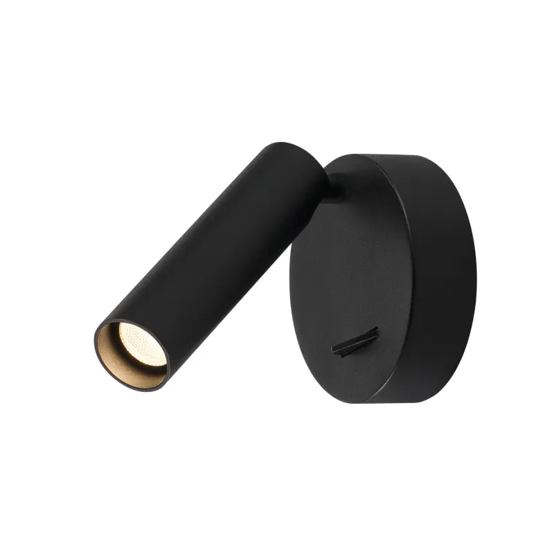 KARPO 30, applique intérieure, liseuse, noir, LED, 6W, 3000K, avec interrupteur